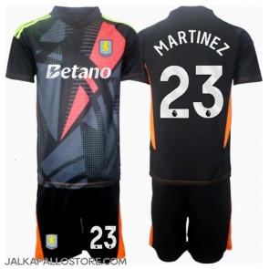Aston Villa Emiliano Martinez #23 Maalivahti Vieraspaita Lapsille 2024-25 Lyhythihainen (+ shortsit)